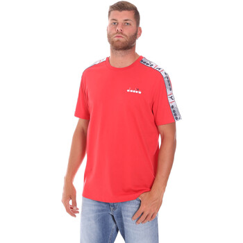 tekstylia Męskie T-shirty z krótkim rękawem Diadora 502176085 Czerwony