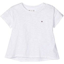 tekstylia Dziewczynka T-shirty z krótkim rękawem Tommy Hilfiger  Biały