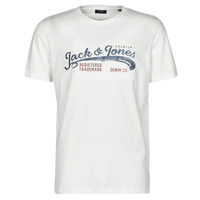 tekstylia Męskie T-shirty z krótkim rękawem Jack & Jones JPRBLUCLASSIC Biały