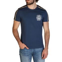 tekstylia Męskie T-shirty z krótkim rękawem Aquascutum - qmt017m0 Niebieski