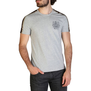 tekstylia Męskie T-shirty z krótkim rękawem Aquascutum - qmt017m0 Szary