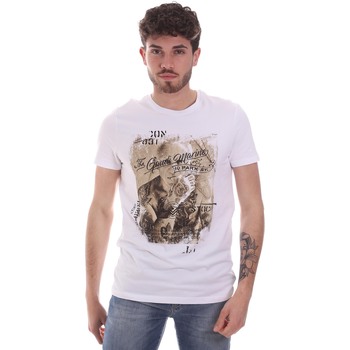tekstylia Męskie T-shirty z krótkim rękawem Gaudi 111GU64091 Biały