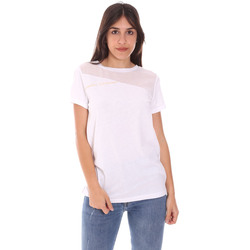tekstylia Damskie T-shirty z krótkim rękawem Ea7 Emporio Armani 3KTT34 TJ4PZ Biały
