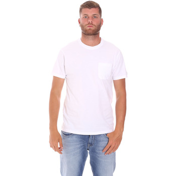 tekstylia Męskie T-shirty z krótkim rękawem Sundek M050TEJ9300 Biały