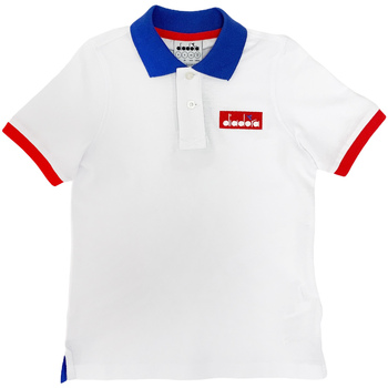 tekstylia Dziecko T-shirty i Koszulki polo Diadora 102175907 Biały