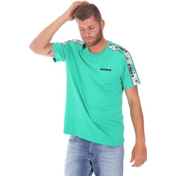 tekstylia Męskie T-shirty z krótkim rękawem Diadora 502176085 Zielony