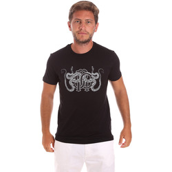 tekstylia Męskie T-shirty z krótkim rękawem Roberto Cavalli HST66B Czarny