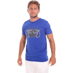 tekstylia Męskie T-shirty z krótkim rękawem Roberto Cavalli HST66B Niebieski