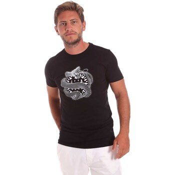 tekstylia Męskie T-shirty z krótkim rękawem Roberto Cavalli HST64B Czarny