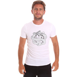 tekstylia Męskie T-shirty z krótkim rękawem Roberto Cavalli HST64B Biały