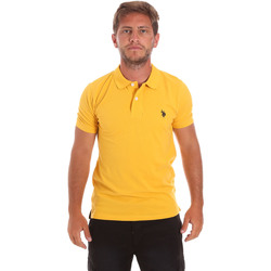tekstylia Męskie Koszulki polo z krótkim rękawem U.S Polo Assn. 51007 49785 Żółty