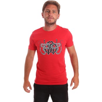 tekstylia Męskie T-shirty z krótkim rękawem Roberto Cavalli HST66B Czerwony