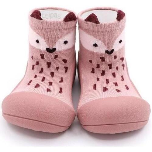 Buty Dziecko Kapcie niemowlęce Attipas Endangered Animal Fox - Pink Różowy