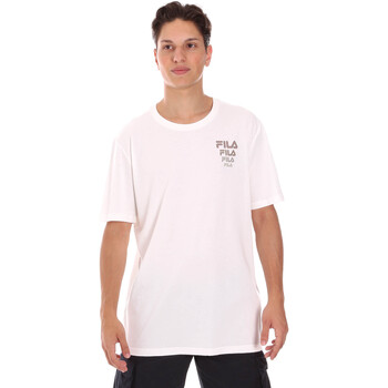 tekstylia Męskie T-shirty z krótkim rękawem Fila 689289 Biały