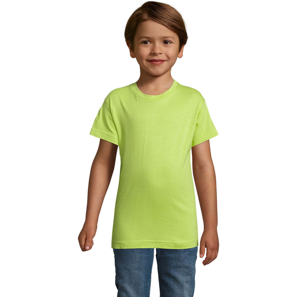 tekstylia Dziecko T-shirty z krótkim rękawem Sols REGENT FIT CAMISETA MANGA CORTA Zielony