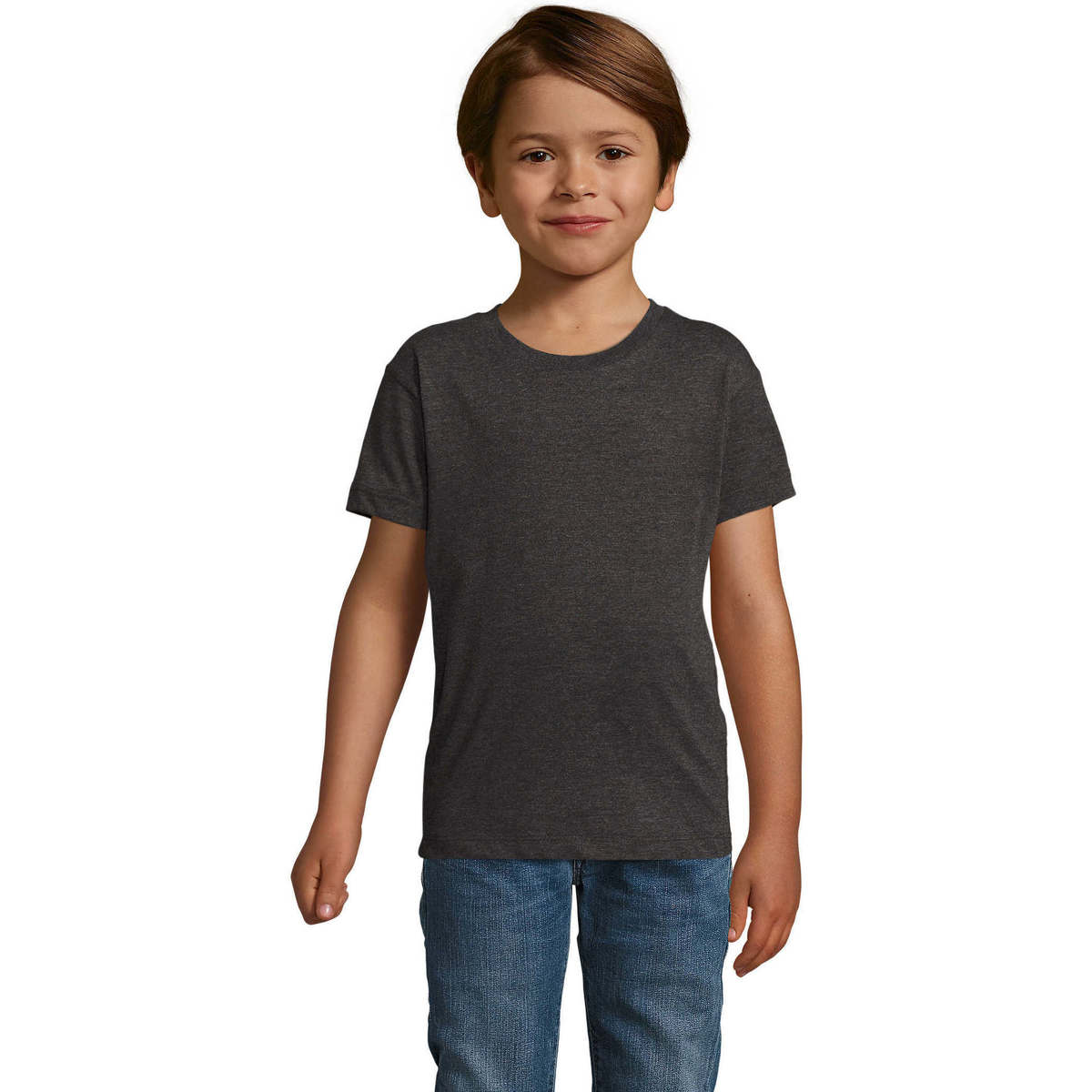 tekstylia Dziecko T-shirty z krótkim rękawem Sols REGENT FIT CAMISETA MANGA CORTA Szary
