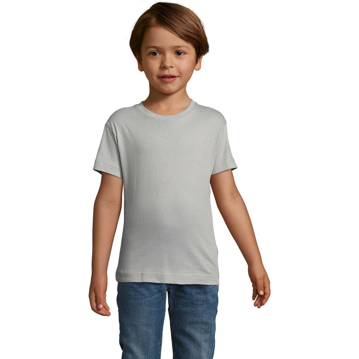 tekstylia Dziecko T-shirty z krótkim rękawem Sols REGENT FIT CAMISETA MANGA CORTA Szary