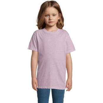 tekstylia Dziecko T-shirty z krótkim rękawem Sols REGENT FIT CAMISETA MANGA CORTA Różowy