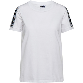 tekstylia Damskie T-shirty z krótkim rękawem Diadora 502175812 Biały