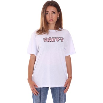 tekstylia Damskie T-shirty z krótkim rękawem Naturino 6001026 01 Biały