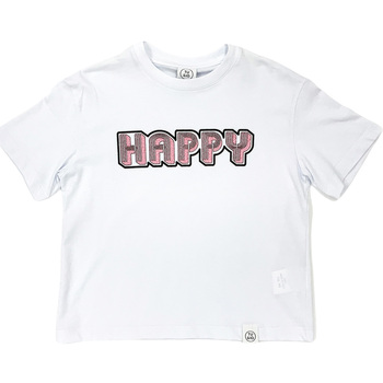 tekstylia Dziecko T-shirty z krótkim rękawem Naturino 6001010 01 Biały