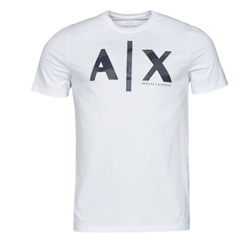 tekstylia Męskie T-shirty z krótkim rękawem Armani Exchange 3LZTHA Biały / Camouflage