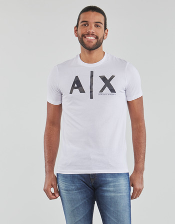 tekstylia Męskie T-shirty z krótkim rękawem Armani Exchange 3LZTHA Biały / Camouflage