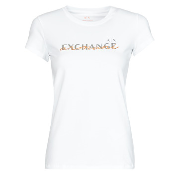 tekstylia Damskie T-shirty z krótkim rękawem Armani Exchange 3LYTKD Biały