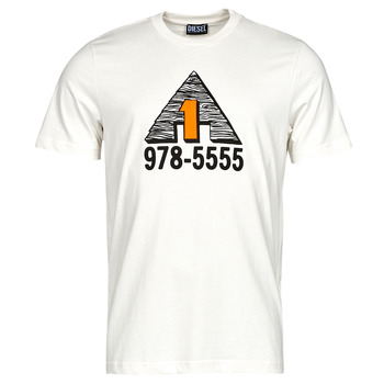 tekstylia Męskie T-shirty z krótkim rękawem Diesel T-DIEGOR-K46 Biały