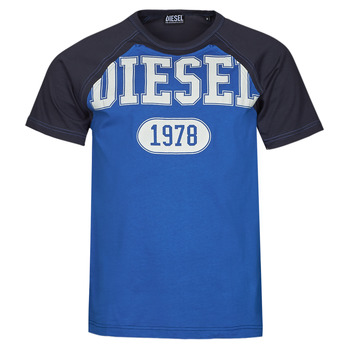 tekstylia Męskie T-shirty z krótkim rękawem Diesel T-RAGLEN Niebieski