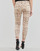 tekstylia Damskie Spodnie z pięcioma kieszeniami Freeman T.Porter ALEXA CROPPED REPTILIA Beżowy / Brązowy