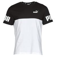 tekstylia Męskie T-shirty z krótkim rękawem Puma PUMA POWER COLORBLOCK TEE Czarny / Biały