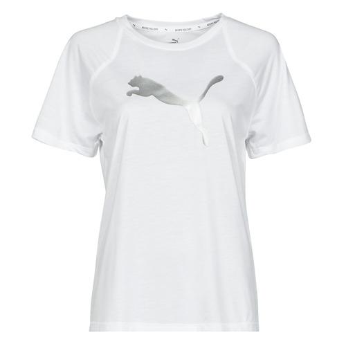 tekstylia Damskie T-shirty z krótkim rękawem Puma EVOSTRIPE TEE Biały