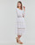 tekstylia Damskie Sukienki długie Guess 3 QTR SLV AMBERLEE DRESS Biały