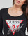 tekstylia Damskie T-shirty z długim rękawem Guess LS CN ICON TEE Czarny