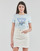 tekstylia Damskie T-shirty z krótkim rękawem Guess SS CN ICON TEE Niebieski