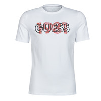 tekstylia Męskie T-shirty z krótkim rękawem Guess ORWELL CN SS TEE Biały