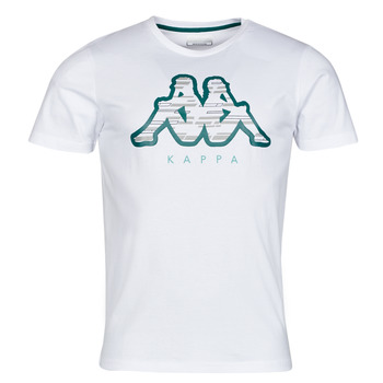 tekstylia Męskie T-shirty z krótkim rękawem Kappa GALINA Biały / Niebieski
