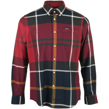 tekstylia Męskie Koszule z długim rękawem Barbour Dunoon Tailored Shirt Czerwony