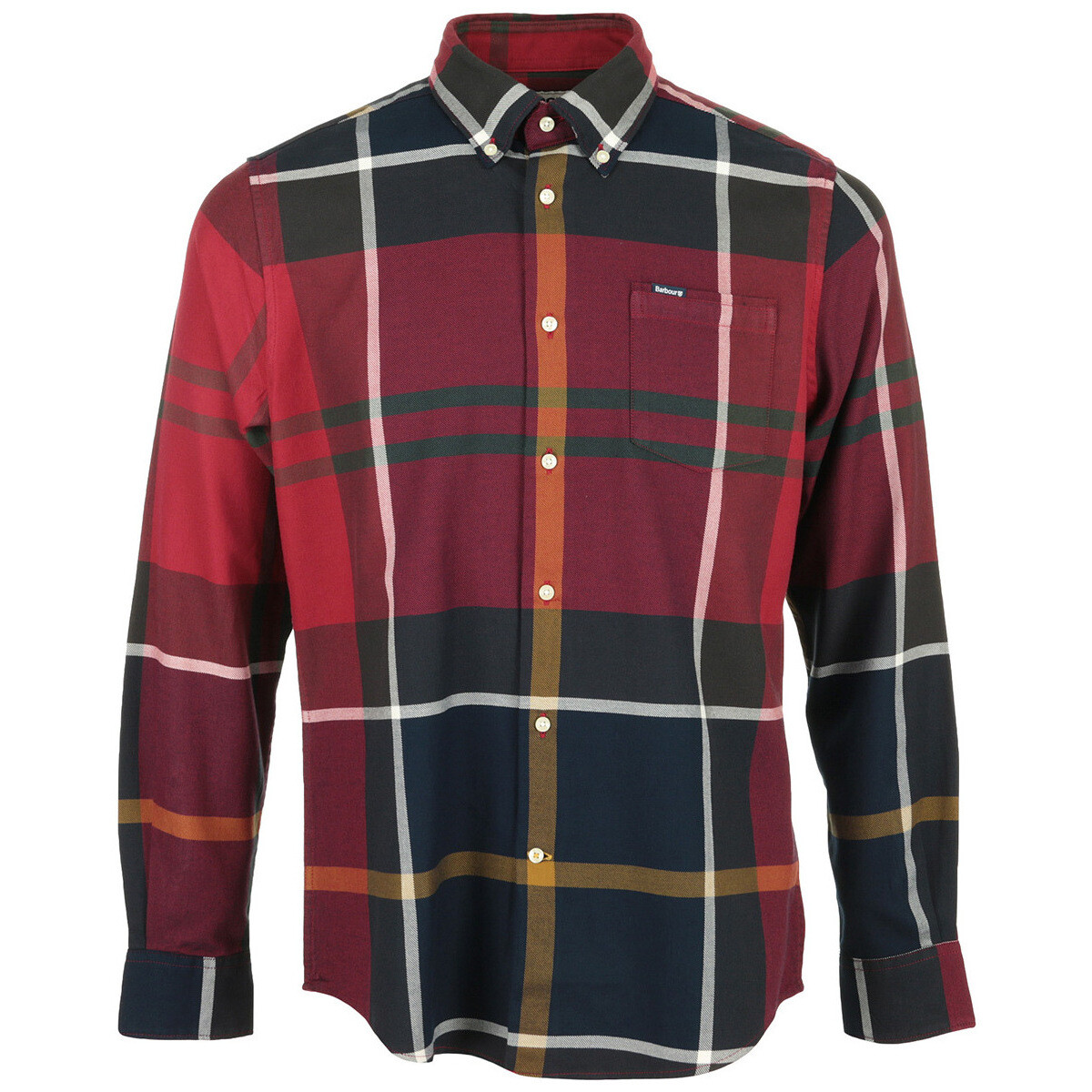 tekstylia Męskie Koszule z długim rękawem Barbour Dunoon Tailored Shirt Czerwony