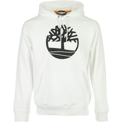 tekstylia Męskie Bluzy Timberland Core Tree Logo Hoodie Biały