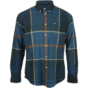 tekstylia Męskie Koszule z długim rękawem Barbour Dunoon Tailored Shirt Niebieski