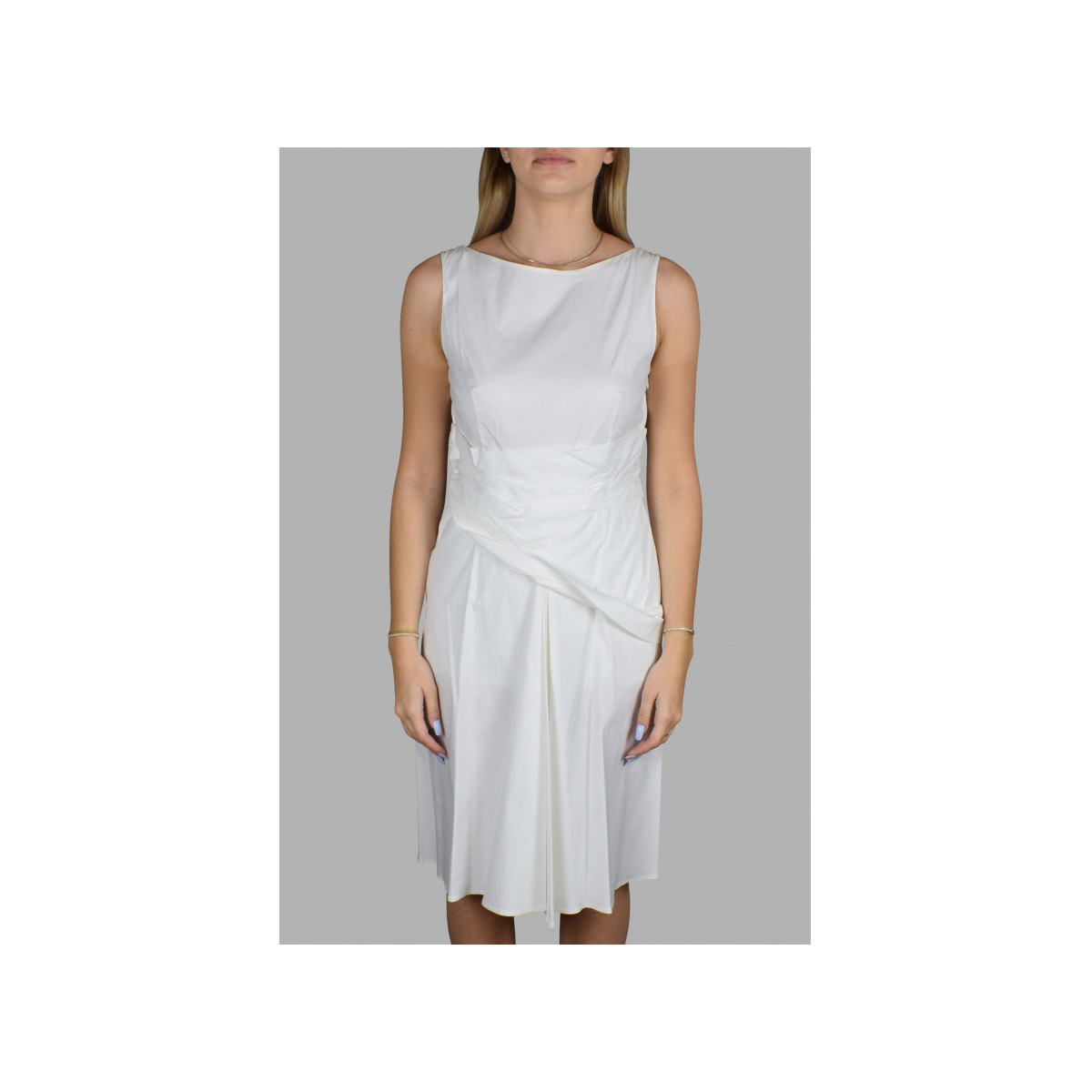 tekstylia Damskie Sukienki Prada  Biały