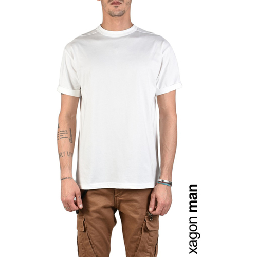 tekstylia Męskie T-shirty z krótkim rękawem Xagon Man A2108 1Z X0044 Beżowy