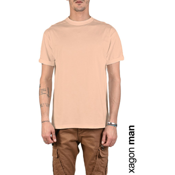 tekstylia Męskie T-shirty z krótkim rękawem Xagon Man A2108 1Z X0044 Różowy