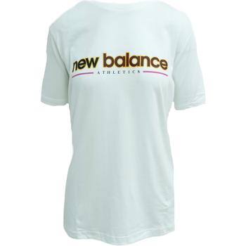 tekstylia Topy na ramiączkach / T-shirty bez rękawów New Balance Athletics Higher Learning Biały