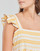 tekstylia Damskie Sukienki krótkie Betty London BELLEGAMBE Żółty / Biały