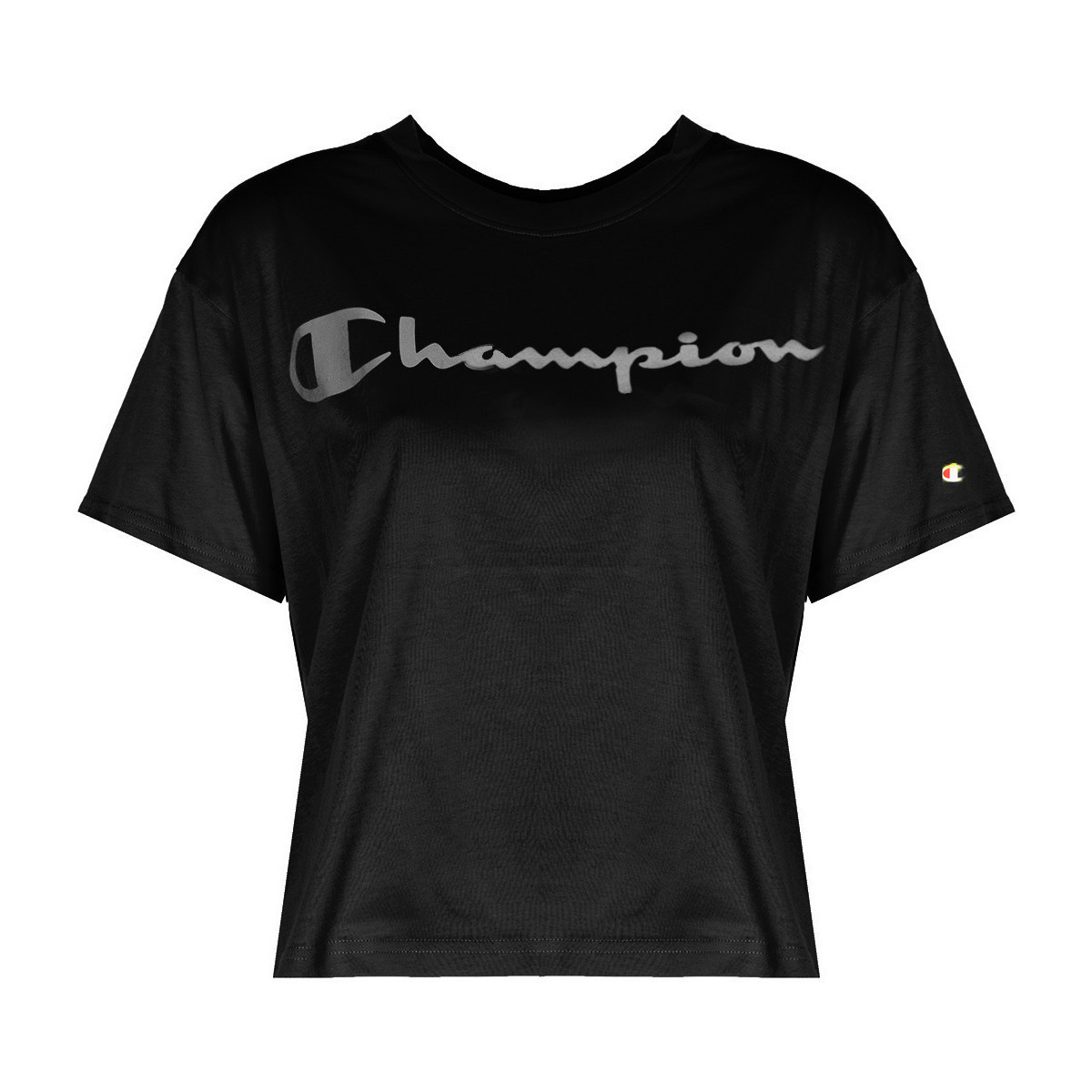 tekstylia Damskie T-shirty z krótkim rękawem Champion 113290 Czarny