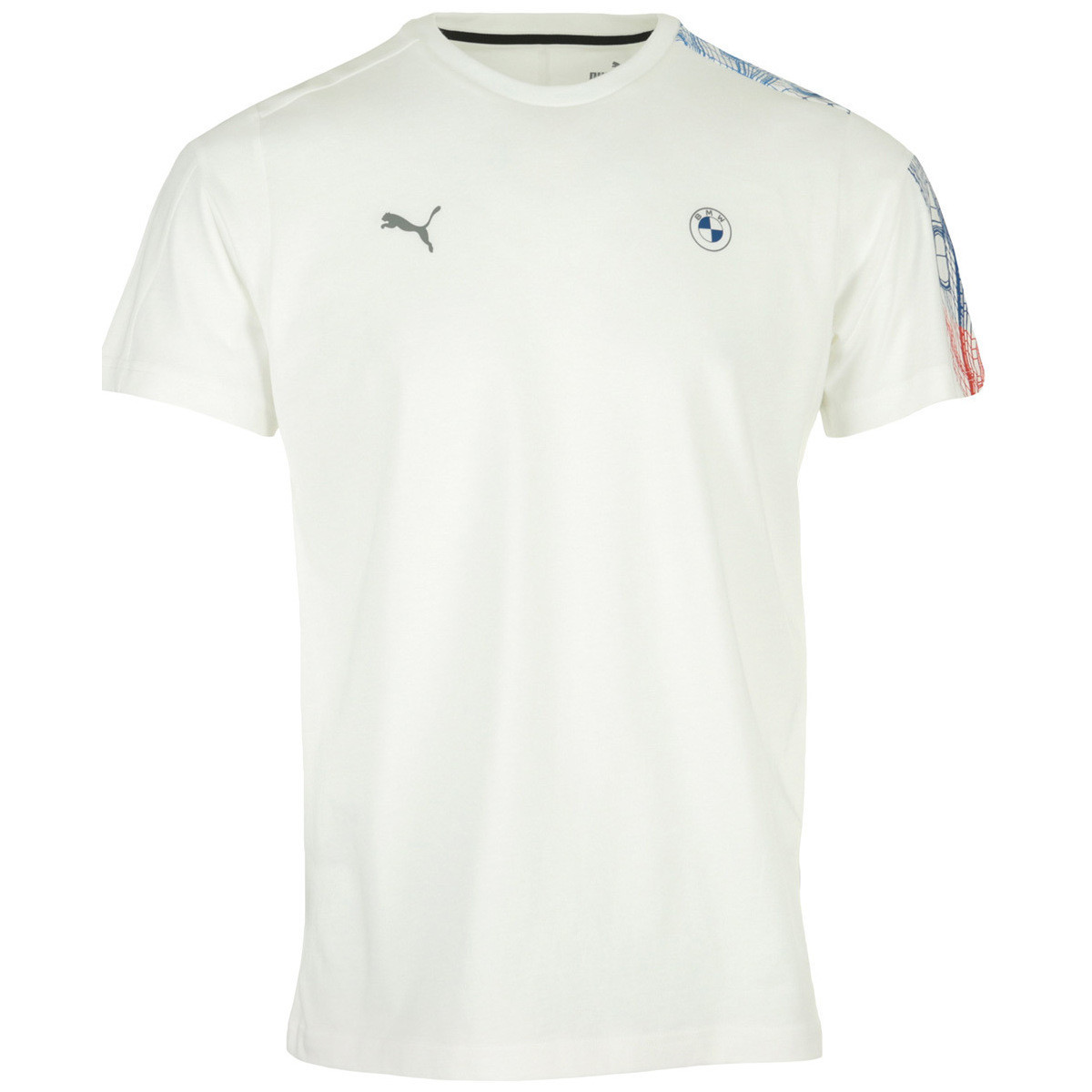 tekstylia Męskie T-shirty z krótkim rękawem Puma BMW MMS T7 Biały