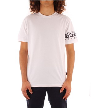 tekstylia Męskie T-shirty z krótkim rękawem Napapijri NP0A4FRH0021 Biały